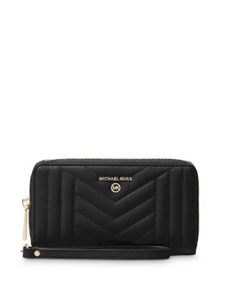 michael kors leather checkbook cover