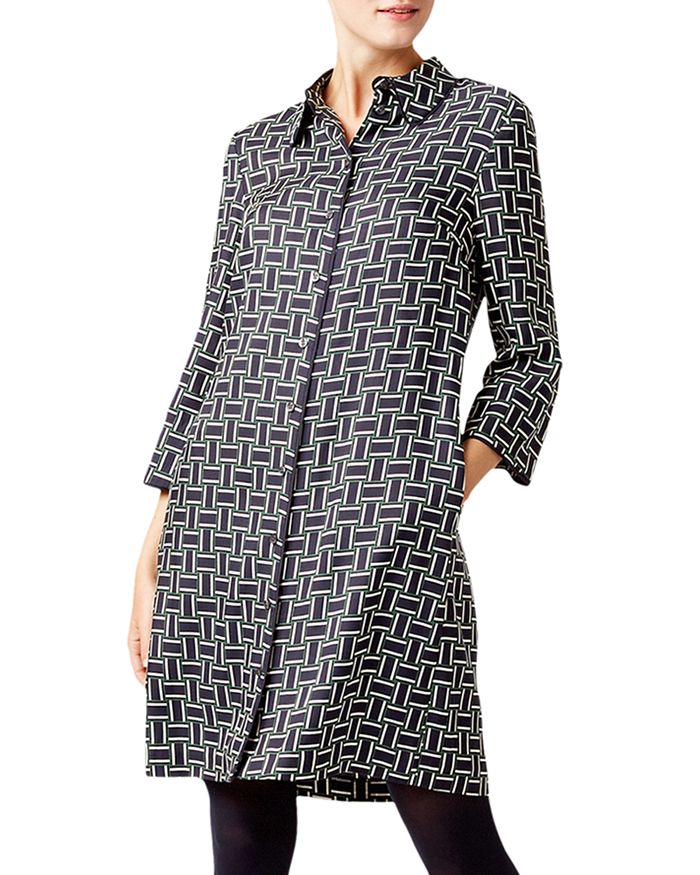 Hobbs black shirt top dress