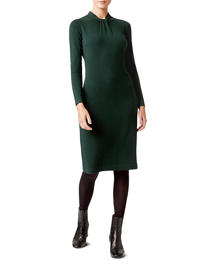 Hobbs London Kelsey Sweater Dress In Fern Green