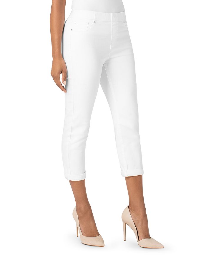 Liverpool Los Angeles Chloe Slim Capri Jeans in Bright White |  Bloomingdale\'s