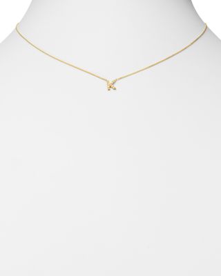 14kt Gold Initial Necklaces 