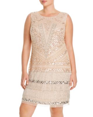 adrianna papell beaded cocktail dress
