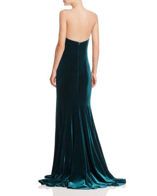 strapless dress with sleeves