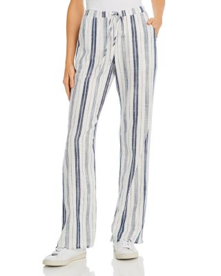 Bella Dahl Frayed Striped Wide-Leg 
