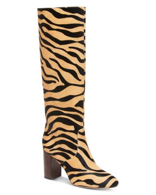 tiger print boots