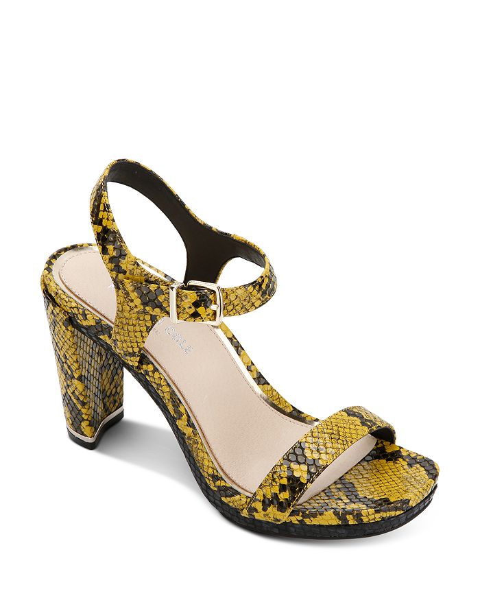 Kenneth Cole Women's Andra High-heel Sandals In Cyber Yellow