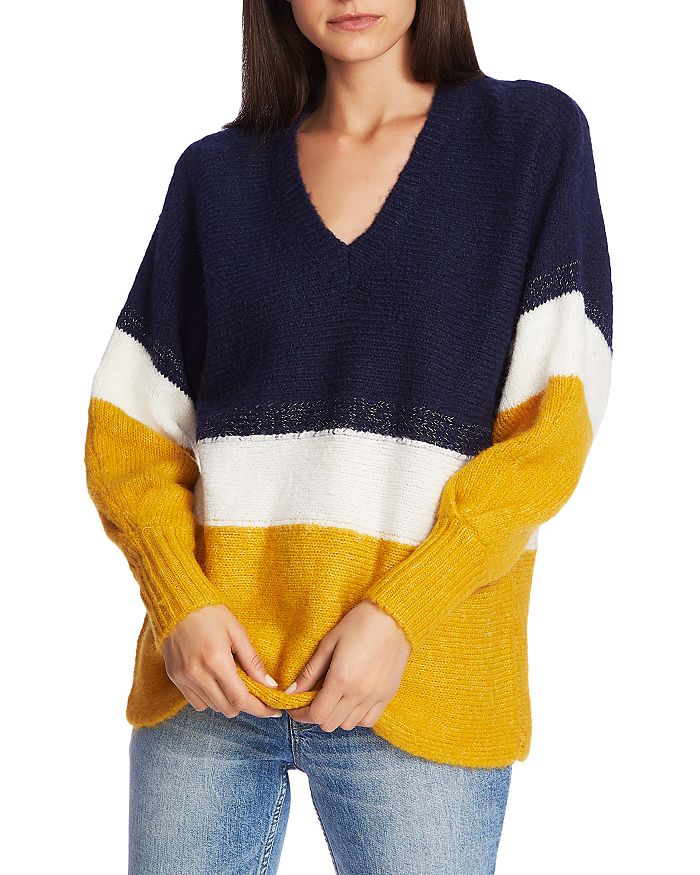1.STATE RIBBED JERSEY STRIPE SWEATER,8169218