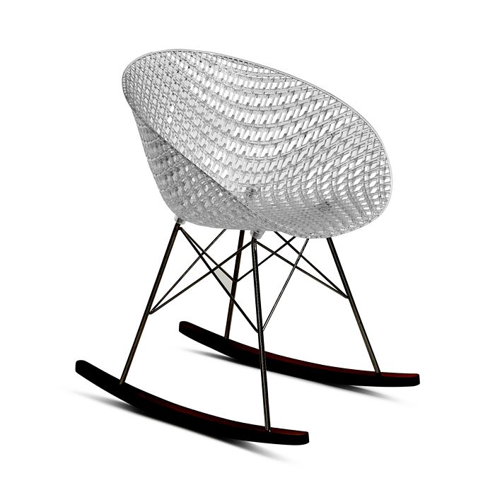 Kartell Smatrik Rocking Chair, Set Of Two In Crystal