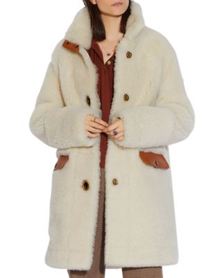 coach shearling coat