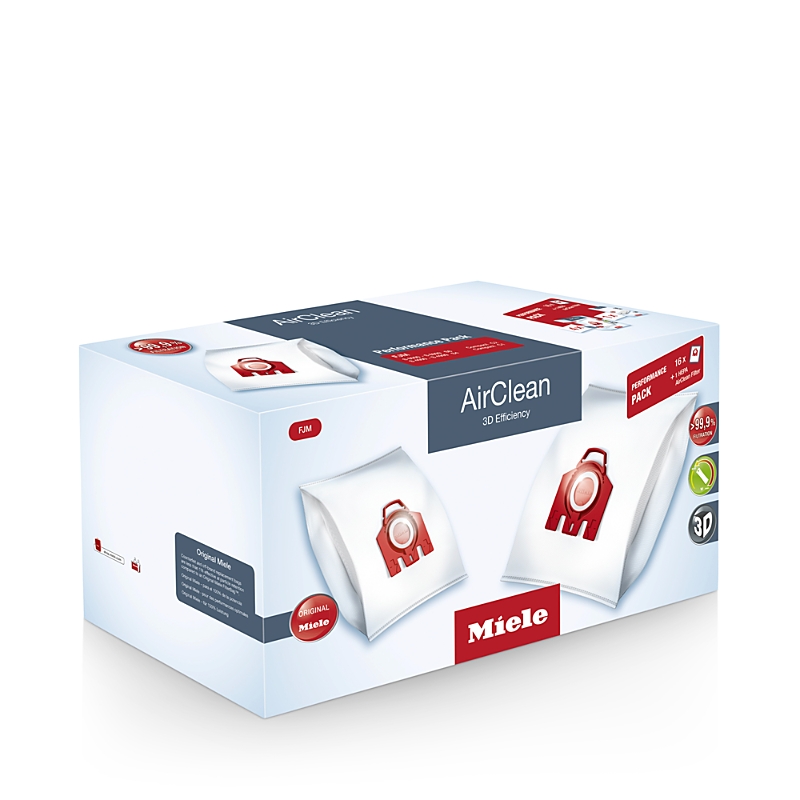 Miele Airclean 3d Efficiency Fjm Dustbag Performance Pack + Hepa Airclean Filter