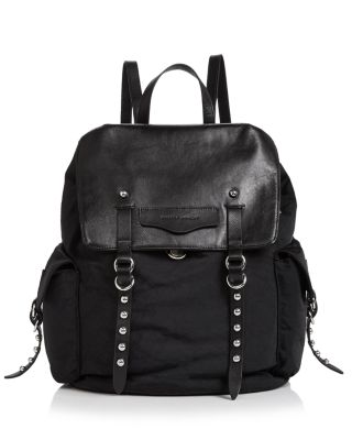 rebecca minkoff black nylon backpack