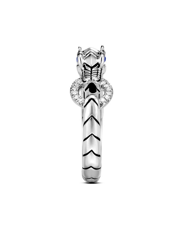Shop John Hardy Sterling Silver Legends Naga Diamond & Blue Sapphire Dragon Head Ring