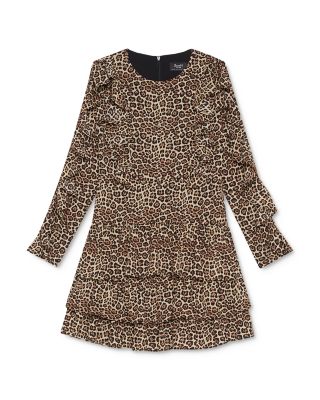 bardot leopard print dress