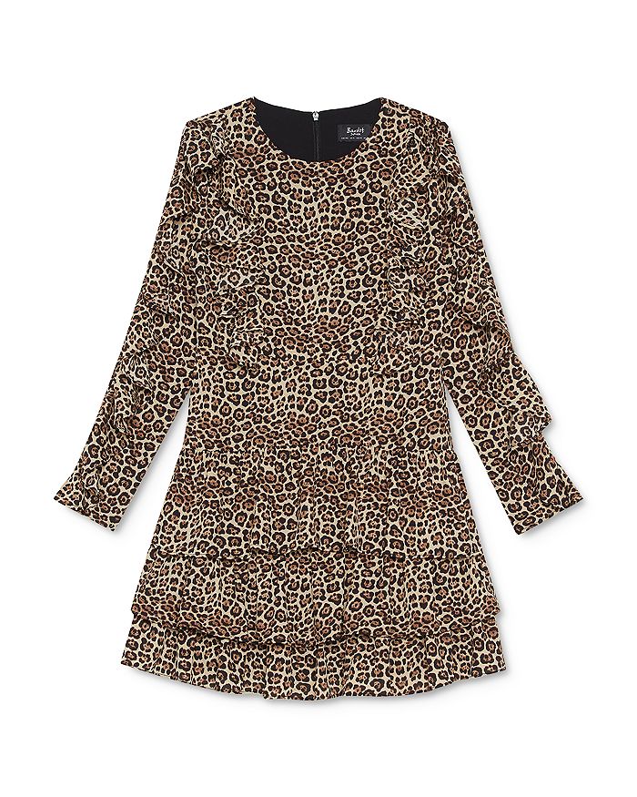 Bardot Junior Girls' Rara Ruffled Leopard Print Dress - Big Kid ...