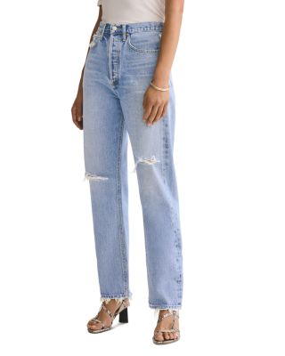 womens jeans with red stripe