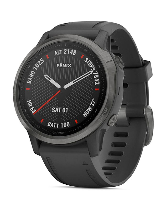 Garmin Fenix 6s Silicone Strap Smartwatch, 42mm In Gray