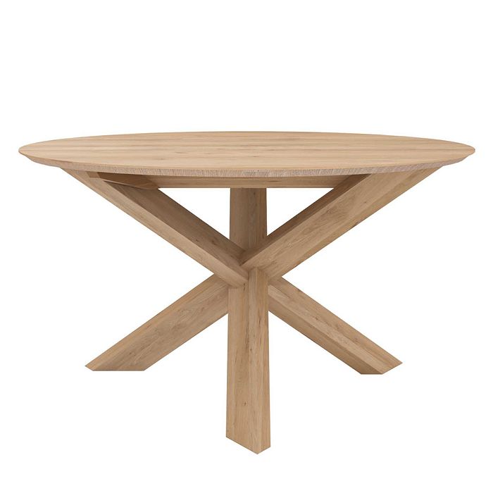 Ethnicraft Circle Dining Table, 64 In Oak