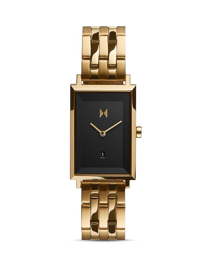 Shop Mvmt Signature Square Mason Watch, 18mm X 24mm In Black/gold