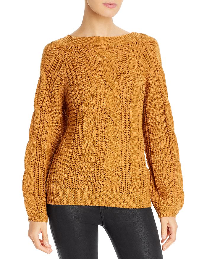 VERO MODA MALLIE V-BACK MIXED-KNIT SWEATER 10224095