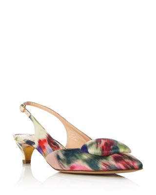 floral kitten heel shoes