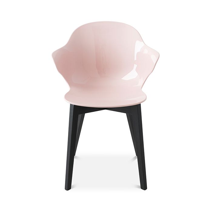 Shop Calligaris St. Tropez Graphite Chair In Graphite/pink