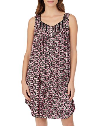 Eileen West Floral Sleeveless Short Gown | Bloomingdale's
