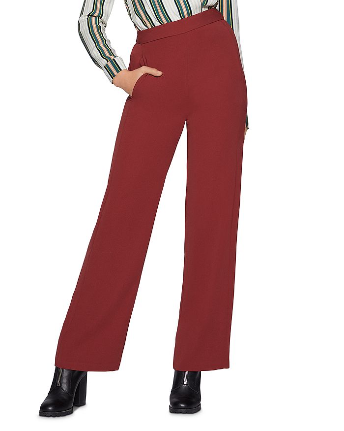 Bcbgeneration Easy Wide-leg Pants In Russet Brown