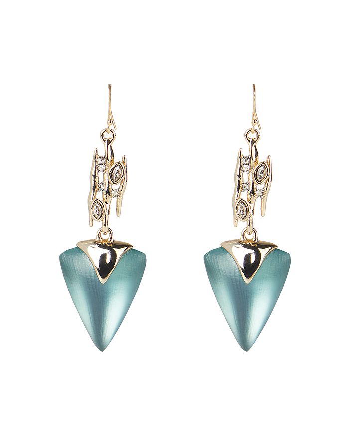 Alexis Bittar Crystal & Lucite Spike Triangle Drop Earrings ...