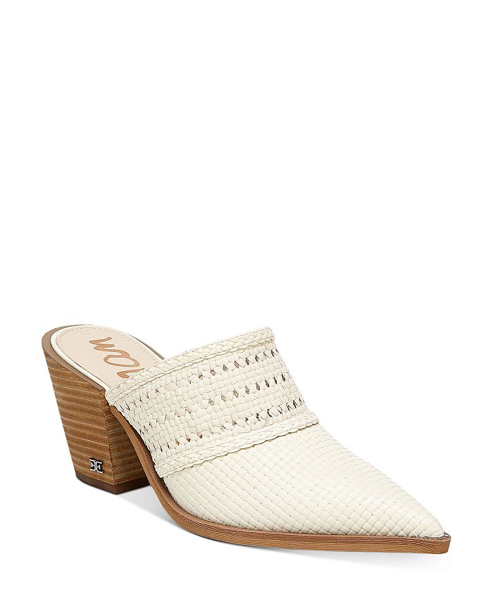 SAM EDELMAN WOMEN'S LILLIANNA STACKED HEEL MULES,G9271L1