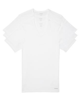 Calvin Klein Short-Sleeve V-Neck Tee - Pack of 3 | Bloomingdale's
