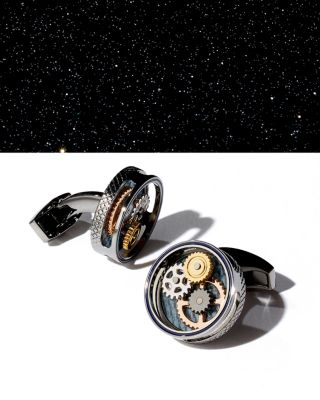 Gear Carbon Cufflinks