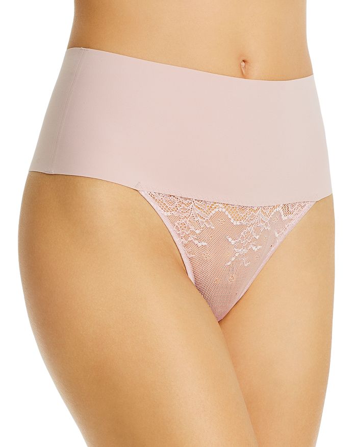 Undie-tectable Lace Hi-Hipster Panty with Sheer Trim for Women