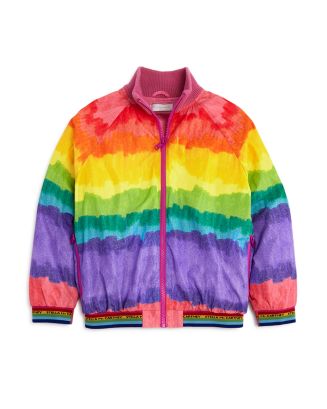 Stella McCartney Girls' Ombré Rainbow Bomber Jacket - Big Kid ...