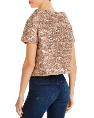 Herno Sequined Short-Sleeve Down Jacket Bloomingdale's