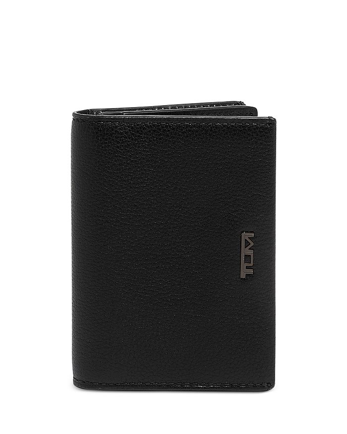 Shop Tumi Nassau Gusseted Card Case In Black Texture