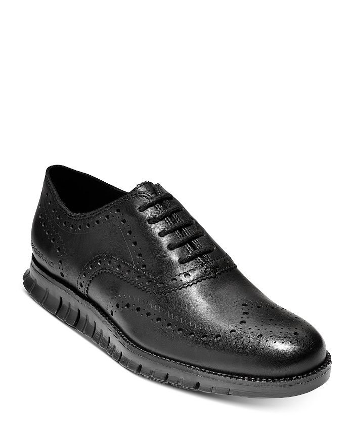 Shop Cole Haan Men's Zerogrand Wingtip Oxfords In Black