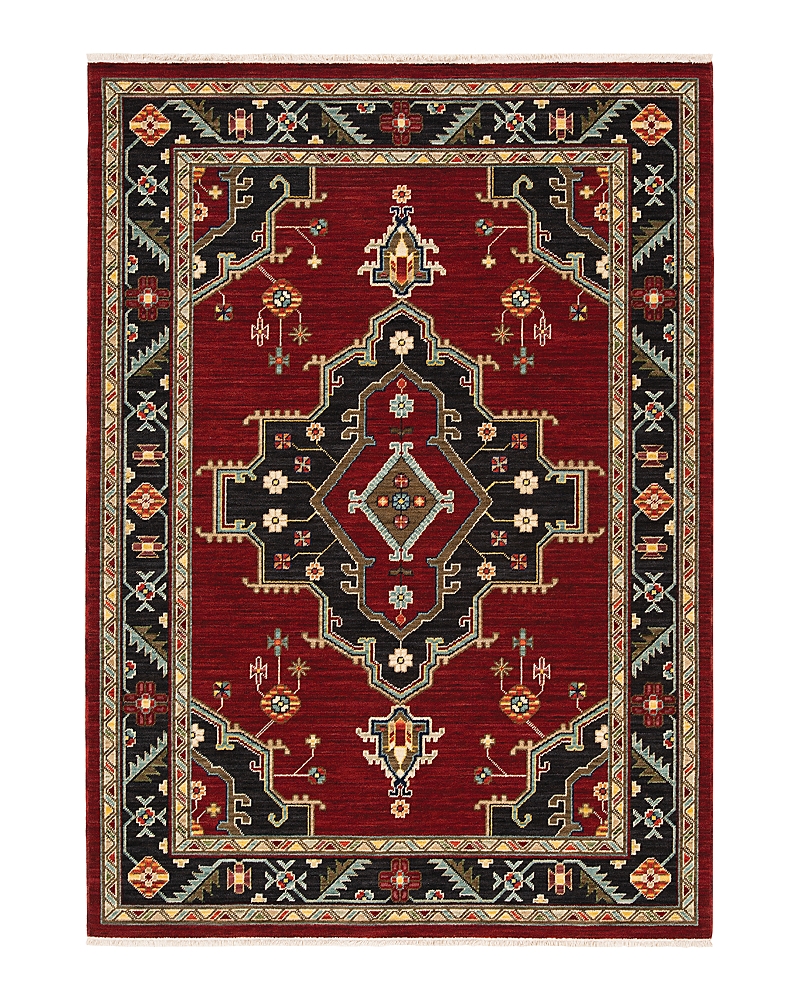 Oriental Weavers Lilihan 092r6 Area Rug, 2' X 3' In Red/black