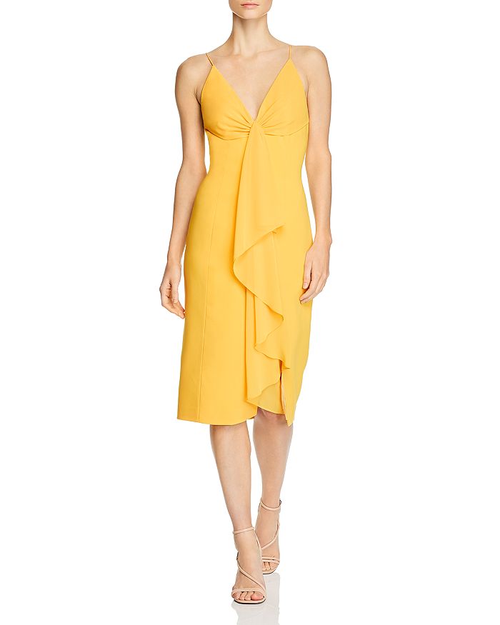 JAY GODFREY CARLO STRETCH-CREPE DRAPED MIDI DRESS,122305