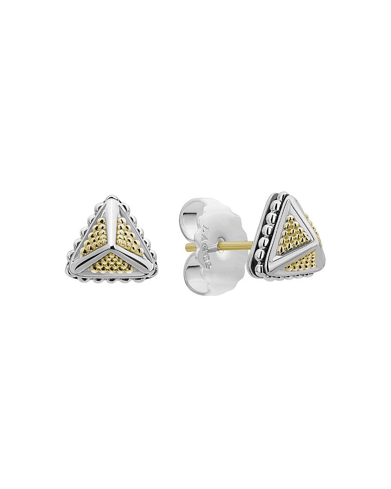 Lagos 18K Yellow Gold & Sterling Silver Ksl 8mm Stud Earrings