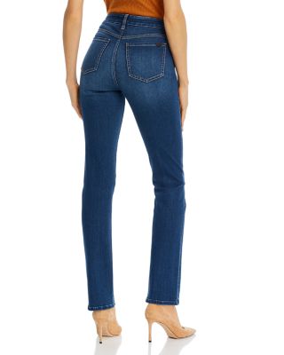 High Rise Slim Straight Jeans in Classic Medium Blue