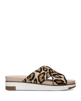 Sam Edelman Women's Audrea Leopard Print Platform Slide Sandals