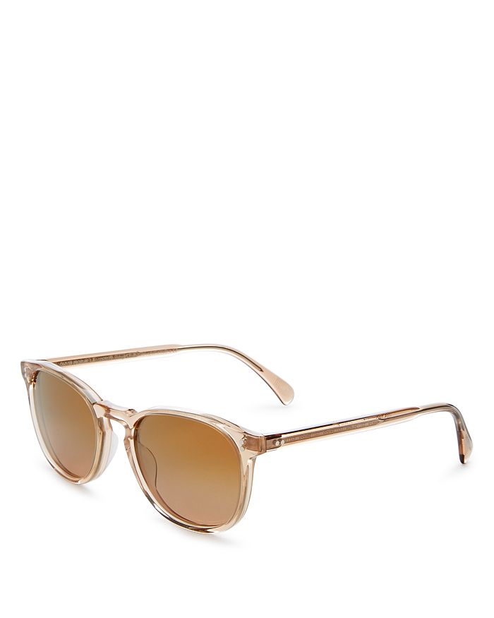 Shop Oliver Peoples Finley Square Sunglasses, 51mm In Pink/blush Rose Quartz Mirrored