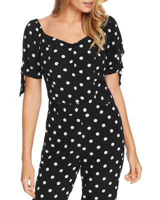 Image of 1.state Dot Print Blouse