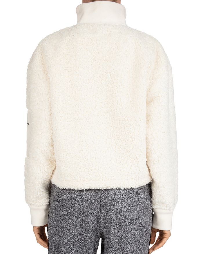 THE KOOPLES SPORT X SPORT ZIP DETAIL TEDDY FLEECE