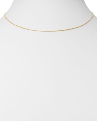 Box Link Chain Necklace in 14K Yellow Gold 
