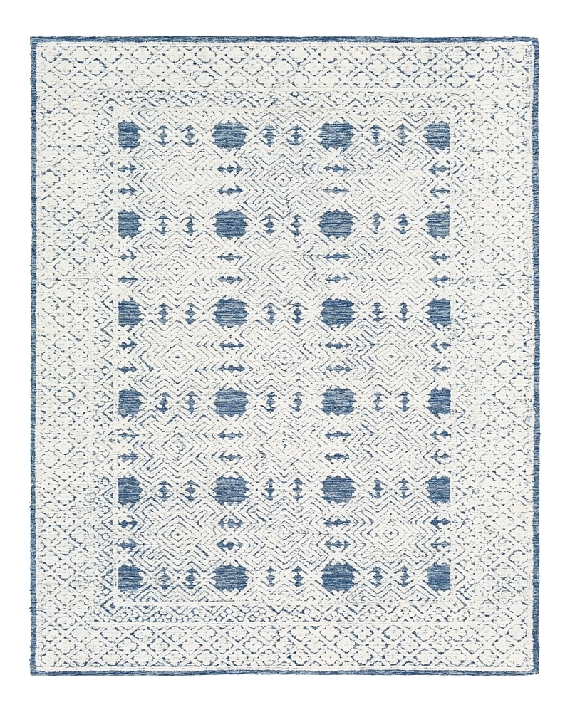 Shop Surya Louvre Lou-2300 Area Rug, 4' X 6' In Navy/cream/ice Blue