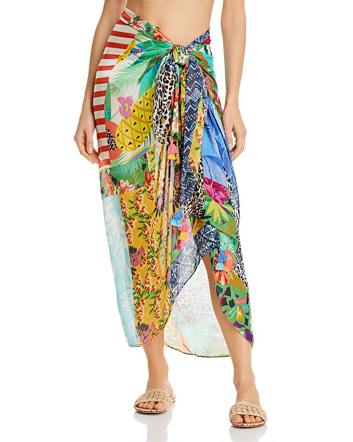 Echo Patchwork Printed Pareo Swim Cover-Up | Bloomingdale's