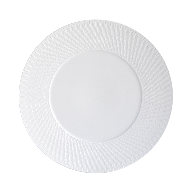 Bernardaud Twist White Collection Service Plate In White