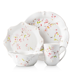 Juliska Berry & Thread Floral Sketch Cherry Blossom 4-piece Place Setting In White