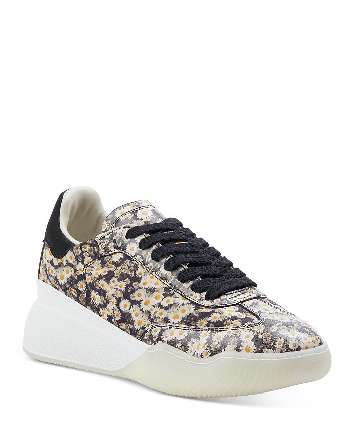 Stella McCartney - Women's Floral-Printed Lace Up Sneakers
